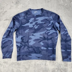 Polo Ralph Lauren Performance Sweatshirt Mens Medium Blue Camo Crewneck Pony - Picture 1 of 12