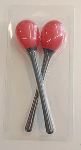 Ovo Maracas Coppia in Resina ovetto con Manico 40g Bambini Percussioni Nuovo - Imagen 1 de 5