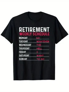 Funny Retirement Shirt, Retirement Schedule Rude Sarcasm Tee , Retirement Gift - Picture 1 of 3