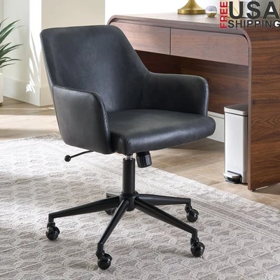 Elegante silla de oficina Greyson imitación cuero giratorio asiento de escritorio ajustable uso en interiores Foto 1 de 4