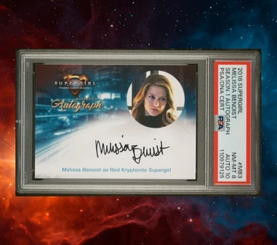 2018 Cryptozoic Supergirl Season 1 Autograph Melissa Benoist MB3 PSA 8 AUTO 10 - Image 1 of 4