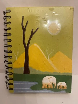 New Mr Ellie Pooh Elephant Journal Dung Note Paper Spiral Eco-Friendly Acid Free - Image 1 of 4