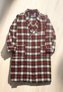 PENDLETON M Plaid Virgin Wool Authentic Stewart Dress Tartan Jacket/Robe - Picture 1 of 13