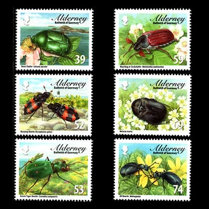 Insectos ""Alderney Beetles"" de fauna - Sc 459/64 montado sin montar o nunca montado - Imagen 1 de 2