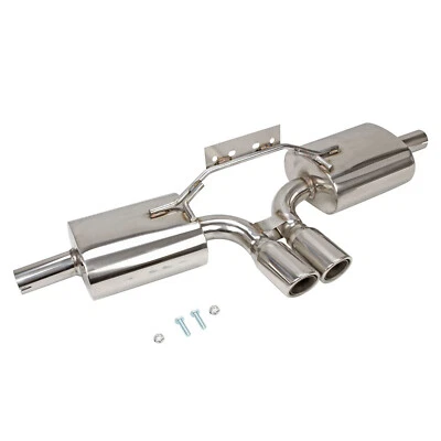 STAINLESS CATBACK EXHAUST 3"DUAL TIP MUFFLER FOR 96-04 PORSCHE BOXSTER/S 986 M96 - Image 1 of 4