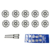 10PCS Diamond Cutting Wheel Saw Blades Cut Off Discs Set for Dremel Rotary Tool