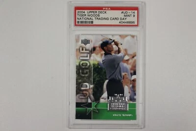 Tiger Woods PSA 9 2004 UPER DECK National Trading Card Day #UD-14 PGA Tour Golf - Image 1 of 2