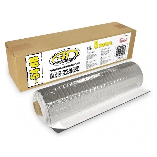 Audiodesign DMR22505 5M DAMPING MATERIAL 1 Rolle 2,5m² stärke 2,2mm Alubutyl - Bild 1 von 1