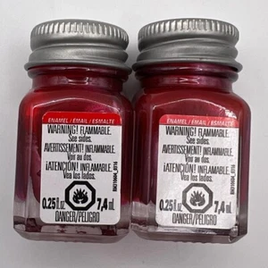 LOT of 2 Metalic Red 1152 Testors RM11521_0611 Enamel Paint 0.25fl.oz./7.4mL NEW - Picture 1 of 4