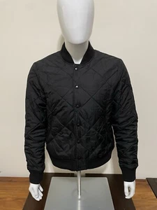 Aspesi - Quilted Nylon Bomber Jacket Black- Size XL - Picture 1 of 23