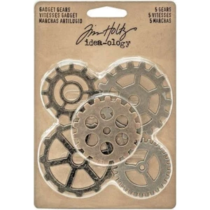 Neu Tim Holtz Idea-Ology Metall Gadget Zahnräder 1,5" bis 2" 5 Stück - TH93297 - Bild 1 von 5