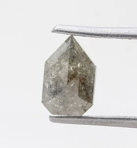 natural diamond 1+tcw yellowish gray color shield brilliant cut for jewelry - Picture 1 of 10