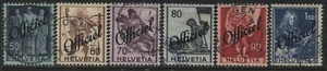 Switzerland Officials 6 overprinted Officiel used (JD) - Bild 1 von 1