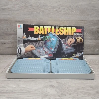 Vintage Battleship The Classic Naval Combat Game 1996 Milton Bradley Complete - Image 1 of 4