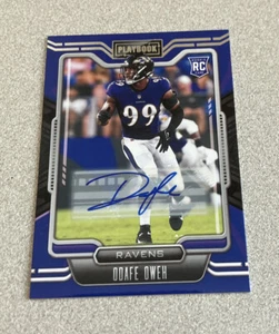 2021 Panini Playbook RC Auto #154 Odafe Oweh Ravens - Picture 1 of 2