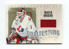 06-07 ITG International Ice Goaltending Glory JSY Gold #GG03 Martin Brodeur /10