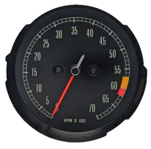 1965-1967 Corvette Electronic Tachometer - 6000 RPM Redline - New - Picture 1 of 4