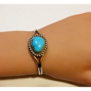 Indianer Navajo Türkis Armreif Armband (1394) - Bild 1 von 5
