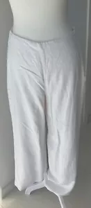Glassons White Linen Wide Leg Lined Pants Size & - Picture 1 of 12
