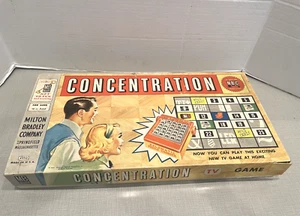 Vintage Concentration Board Game Milton Bradley 1959 - Picture 1 of 12