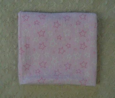 Luvable Friends Rosa Blanco Estrellas Estampado Bebé Recepción Manta Franela Delgada Lovey Foto 1 de 4