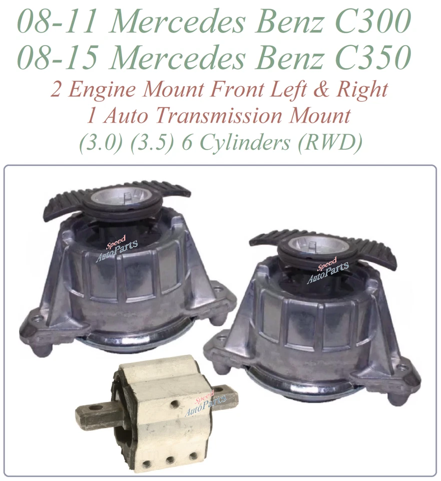08-11 Ajuste Mercedes Benz C300 C350 V6 2 Motor Derecho e Izquierdo 1 Montaje de Transmisión Automática Foto 1 de 1