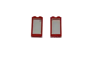 2 Lego® TRAIN Railway 9V 12V RC Window for Waggon Carriage 2x3 RED NEW VERSION - Picture 1 of 1
