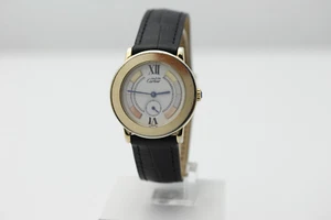 Cartier Ronde Must de Cartier 925er/vergoldet 1810 Quarz Damenuhr Zertifikat - Bild 1 von 9