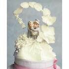 Child Couple Ivory Side Arch Wedding Cake Topper