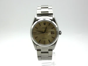 Rolex Oyster Date 34mm Men's 6694 Stainless Steel Silver Dial - Picture 1 of 8