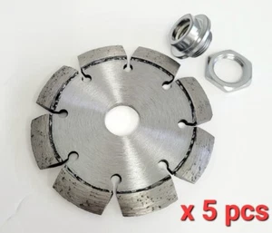 5PK 4.5" x .250" Laser welded V-shaped Concrete Crack Chaser w/ 5/8"-11 Adapter - Picture 1 of 2