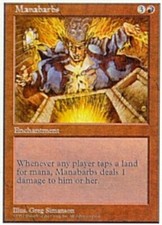 Manabarbs ~ Near Mint 5th Edition Fifth MTG Magic UltimateMTG Red Card