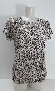 Ex M&CO 100% Cotton Floral Print T-shirt Size 8-20 - Picture 1 of 7