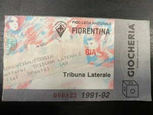 BIGLIETTO STADIO TICKET- FIORENTINA   vs FOGGIA  STAGIONE 1991-92 - Imagen 1 de 2