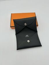 HERMES CALVI CARD WALLET - BLACK - BRAND NEW BOXED