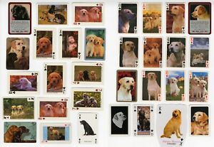 LABRADOR RETRIEVER COLLECTION OF 30 SINGLE VINTAGE DOG PLAYING CARDS