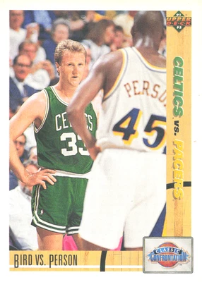 1991-92 Upper Deck - Classic Confrontation Larry Bird, Chuck Person #30 Celtics - Image 1 of 2