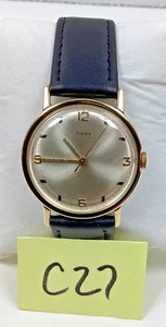 1971 Herren Timex Mercury 33MM Mechanische Golduhr 160602471 Serviced Neues Band - Bild 1 von 11