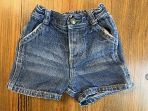 Osh Kosh B’Gosh Denim Shorts Size 6/9 Months Vintage? - Afbeelding 1 van 10