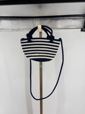 Bolso Bandolera GAP Azul Blanco Rayas Mini Cartera Verano Playa Nuevo con Etiquetas Foto 1 de 4
