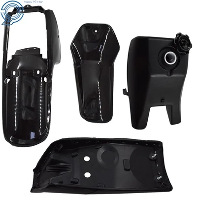 适用于雅马哈 PW80 黑色塑料前挡泥板车身座椅气箱套件 — 第 1/4 张图片