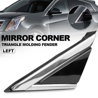 Espejo retrovisor delantero izquierdo esquina triángulo moldura guardabarros moldura para Cadillac SRX 2010-2016 Foto 1 de 4