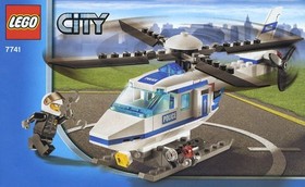 LEGO CITY Police 7741 POLICE HELICOPTER 100% Complete with Manual 2008