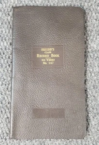 Vtg 60s 70s Sqibbs Class Record Book School Handwritten Notes Bookkeeping 1969 - Picture 1 of 9