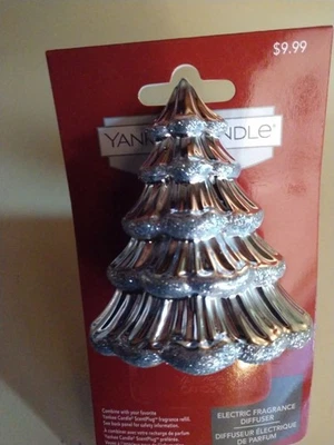 Yankee Candle ScentPlug Electric Fragrance Diffuser Silver Christmas Tree NEW - Image 1 of 4