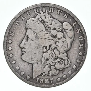 G/VG 1887 (P) Morgan Silver Dollar (1 coin) - Picture 1 of 5
