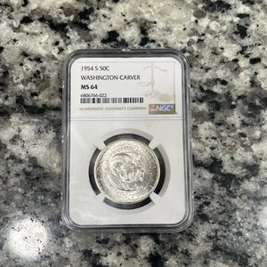 1954 S WASHINGTON CARVER NGC MS 64 - Picture 1 of 3