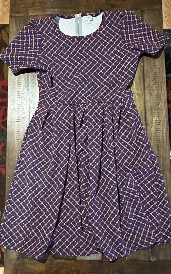 Синий и оранжевый XL Lularoe платье - Изображение 1 из 2