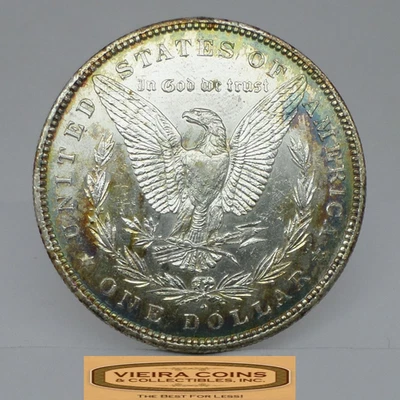 Dólar de plata Morgan 1884-O tono inverso - #C53686NQ Foto 1 de 2