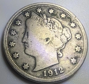 1912-S Liberty "V" Nickel **KEY DATE, Nice Eye Appeal!*Free Shipping* - Picture 1 of 3